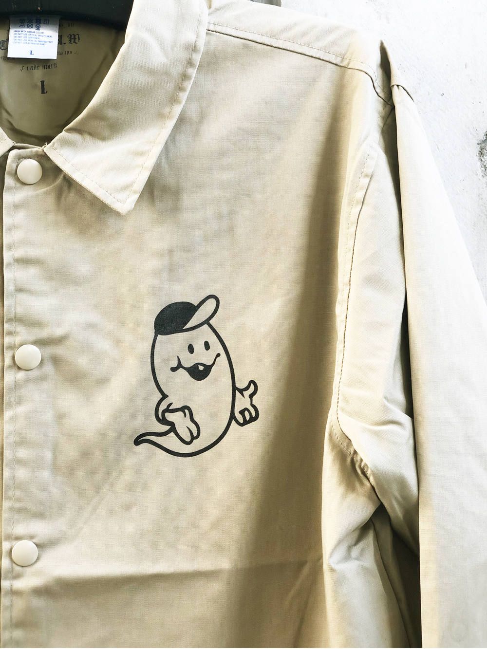 "Wisdom" T/C コーチ ジャケット(ベージュ) /  "Wisdom" T/C COACH JACKET (BEIGE)