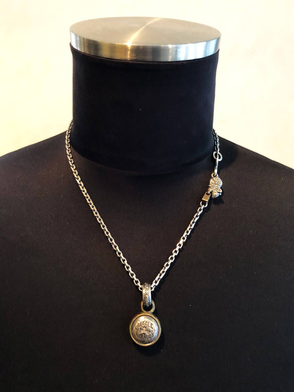 グローブペンダント(C)&マウス&チーズチェーン (シルバー×ブラス)/GLOBE PENDANT(C) & "Mouse & Cheese" Chain (SILVER×BRASS)