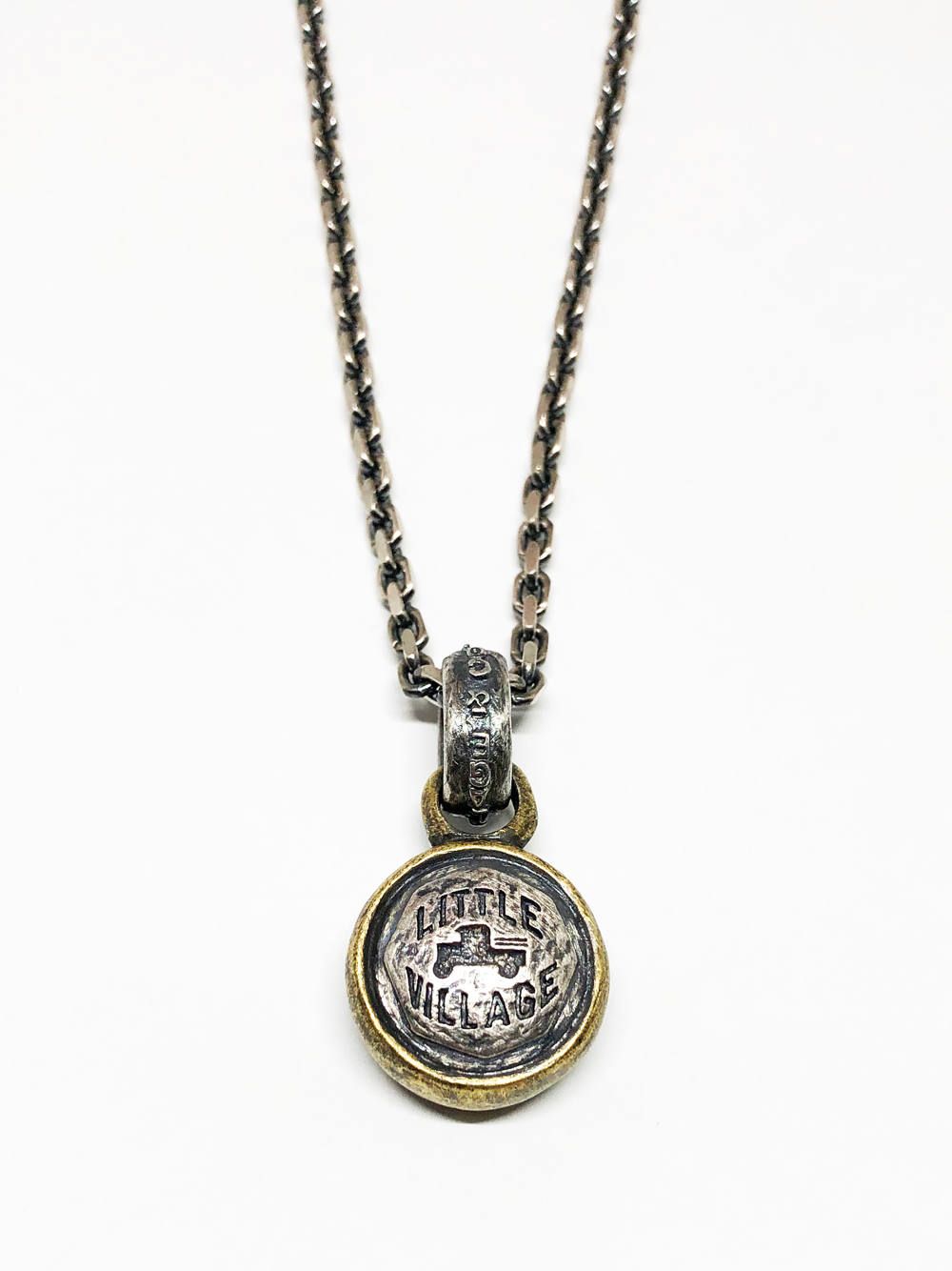 グローブペンダント(C)&マウス&チーズチェーン (シルバー×ブラス)/GLOBE PENDANT(C) & "Mouse & Cheese" Chain (SILVER×BRASS)
