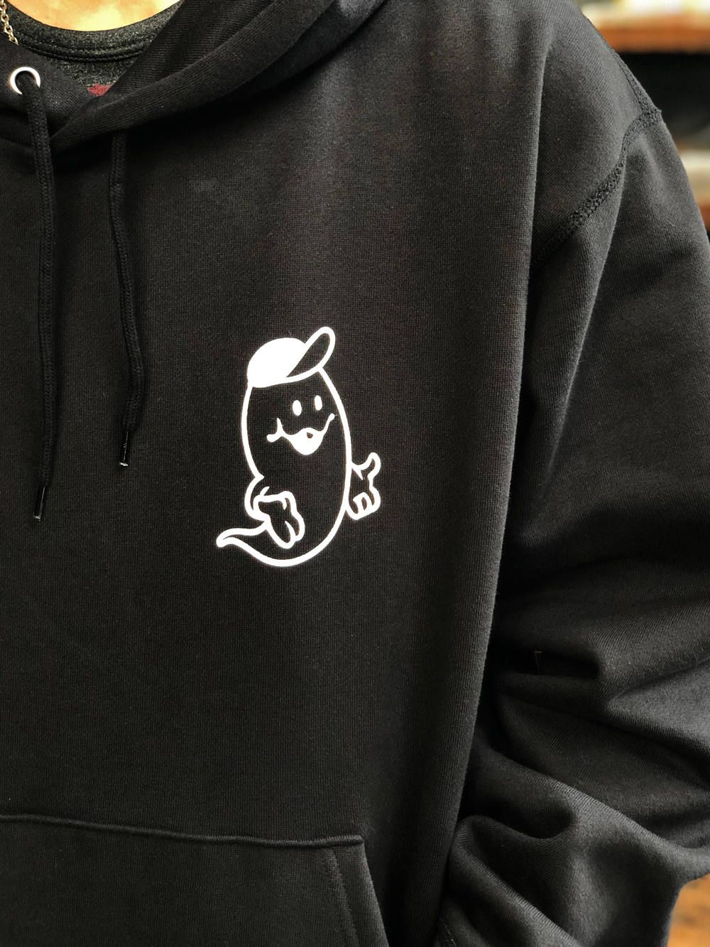 "Wisdom"オリジナルヘビーオンスパーカー(ブラック) / "Wisdom"ORIGNAL HEAVY OZ PULLOVER (BLACK)