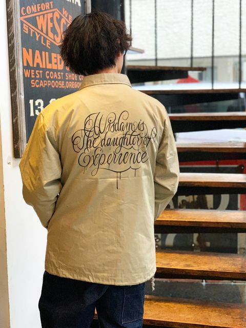 "Wisdom" T/C コーチ ジャケット(ベージュ) /  "Wisdom" T/C COACH JACKET (BEIGE)
