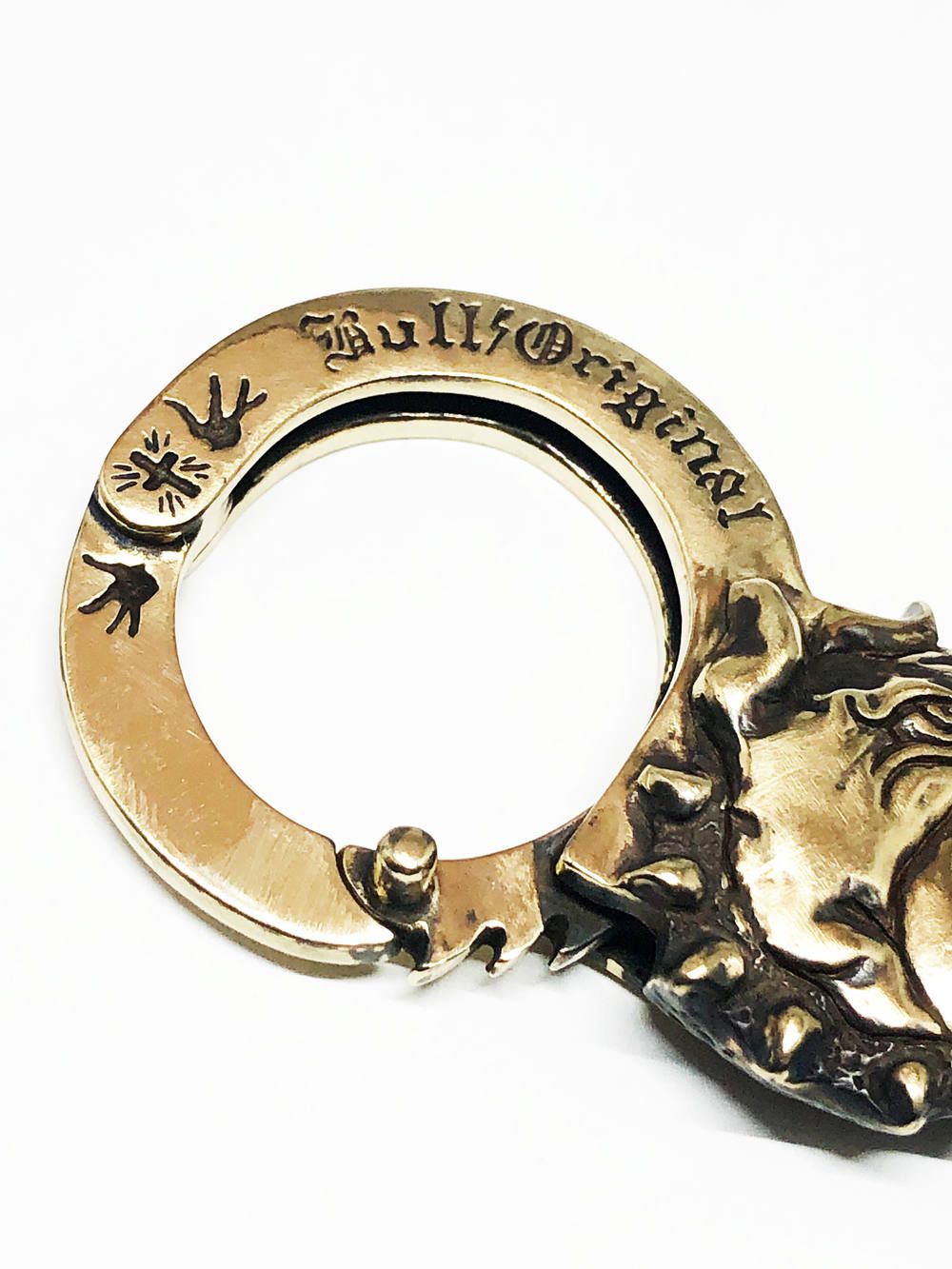 BULL ORIGINAL × galcia BULLDOG KEYHOLDER (BRASS)
