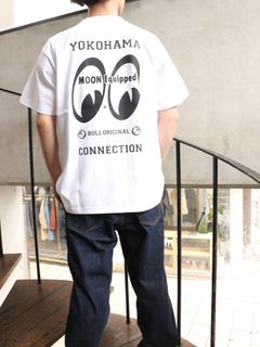 ムーンアイズ×ブルオリジナルTシャツ(ホワイト) / MOONEYES×BULLORIGINAL TEE (WHITE)