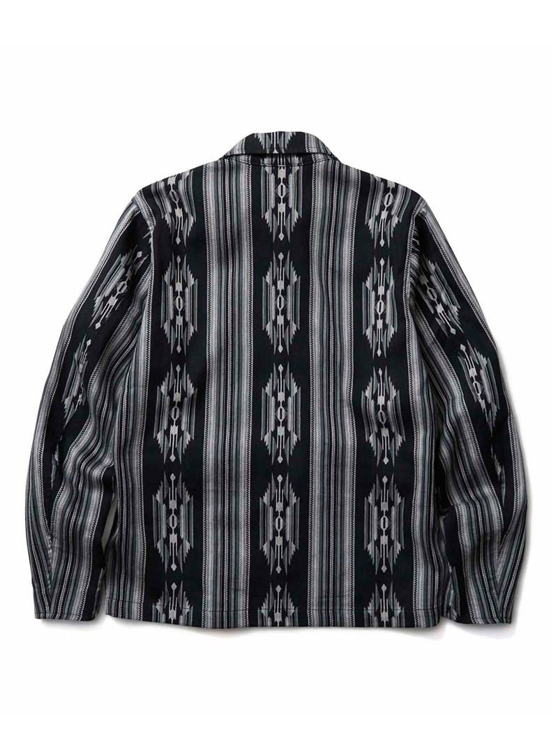 CRIMIE - NATIVE JACQUARD SWING TOP JACKET (BLACK) | SKANDA