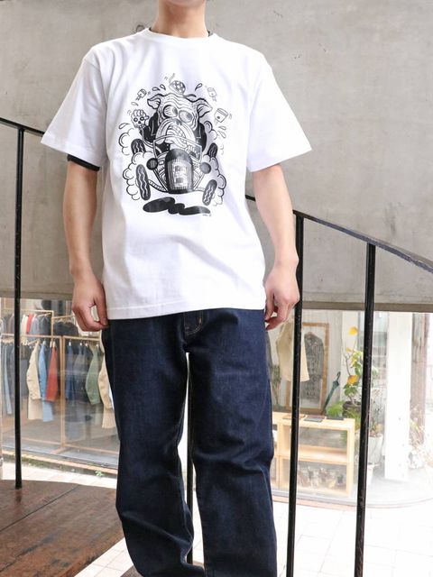 コットンピッキン×ブルオリジナルTシャツ(ホワイト) / COTTON PICKIN×BULLORIGINAL TEE (WHITE)