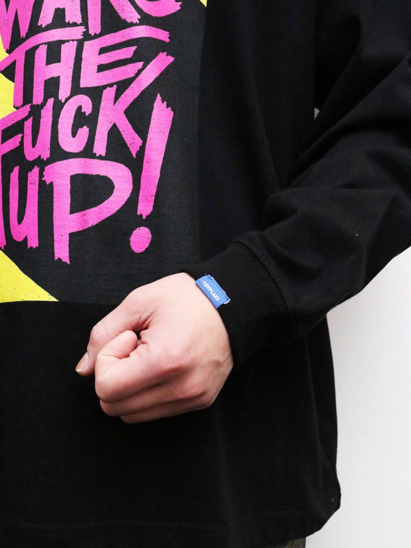 ロングスリーブ ウェイクアップワイドTシャツ (ブラック) / L/S WAKE UP WIDE TEE (BLACK)