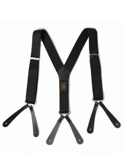 MILITARYY SUSPENDER (BLACK × BLACK)