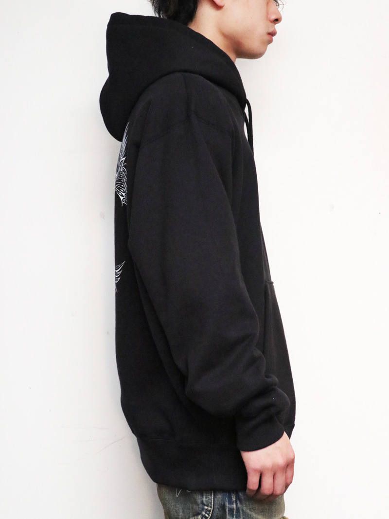 スリークレインヘビーオンスプルオーバー(ブラック) / THREE CRANE EAVY OZ PULLOVER (BLACK)
