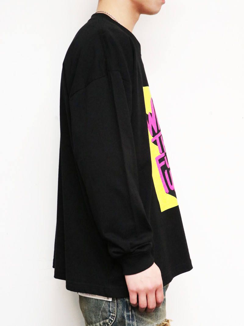 ロングスリーブ ウェイクアップワイドTシャツ (ブラック) / L/S WAKE UP WIDE TEE (BLACK)