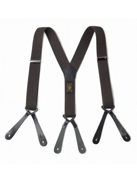 MILITARYY SUSPENDER (BROWN × BLACK)