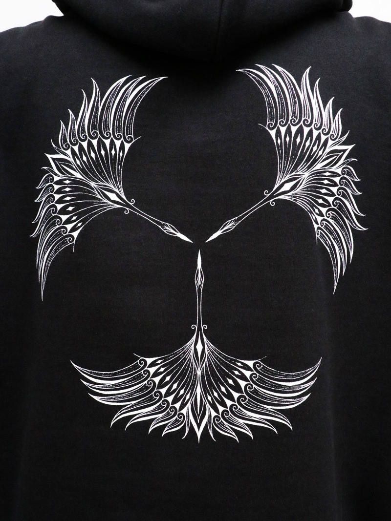 スリークレインヘビーオンスプルオーバー(ブラック) / THREE CRANE EAVY OZ PULLOVER (BLACK)