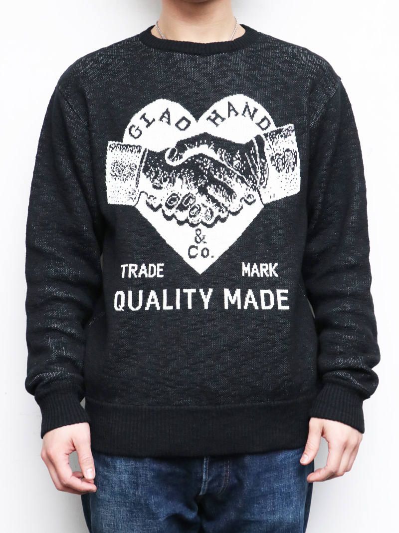 BY GLADHAND - HEARTLAND L/S KNIT SWEATER (BLACK) | SKANDA