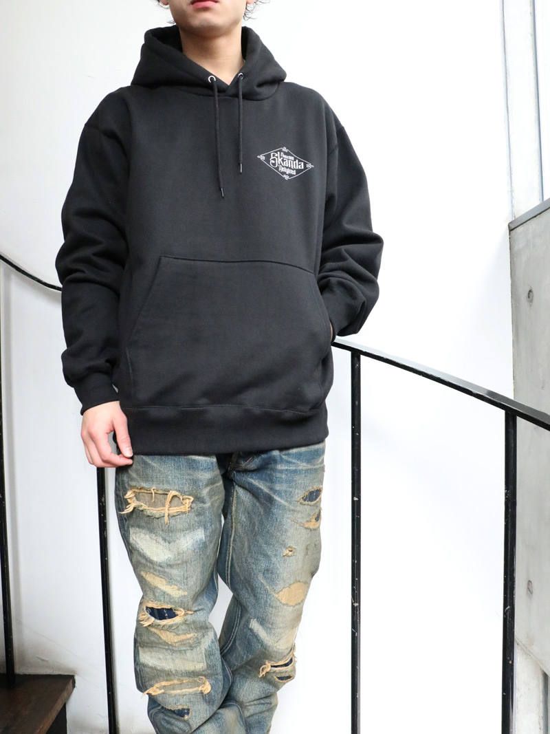 スリークレインヘビーオンスプルオーバー(ブラック) / THREE CRANE EAVY OZ PULLOVER (BLACK)