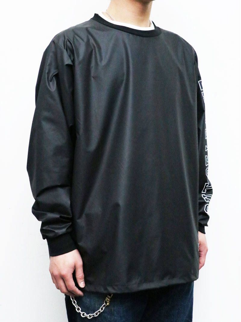ナイロンウィンドストッパークルーネック (ブラック) / NYLON WINDSTOPER CREW NECK (BLACK)