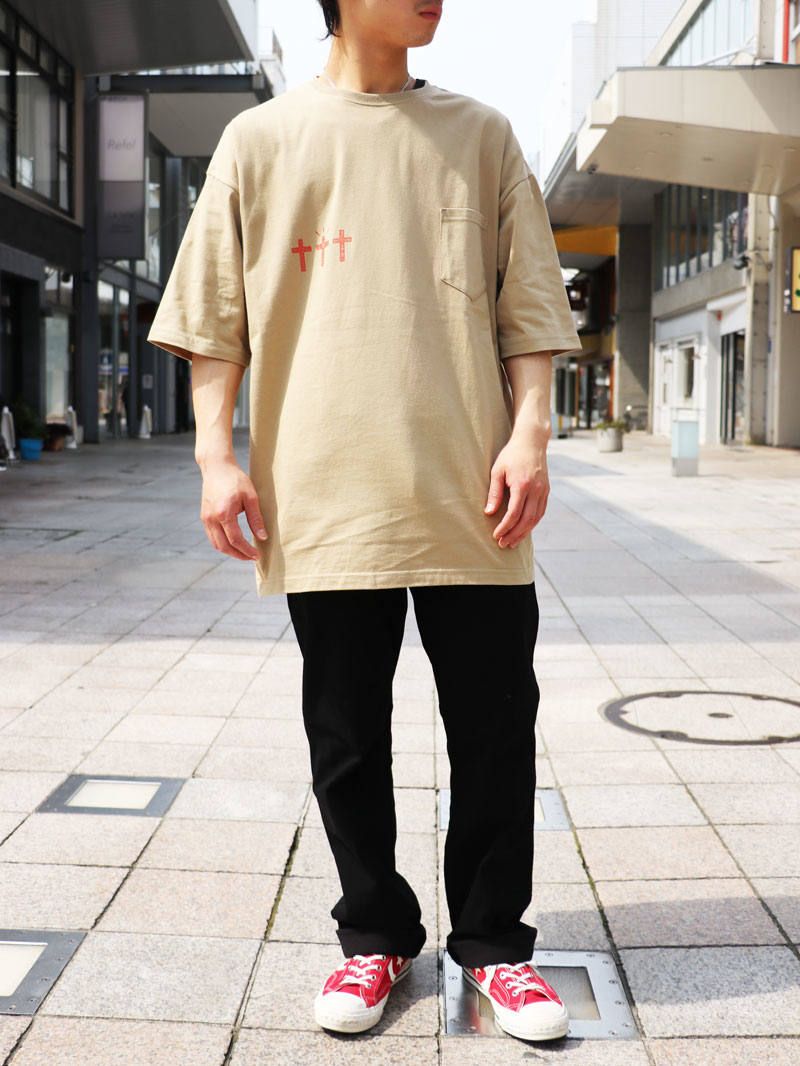 グラフィック ビッグTシャツ (ベージュ) / GRAPHIC BIG TEE (BEIDE)