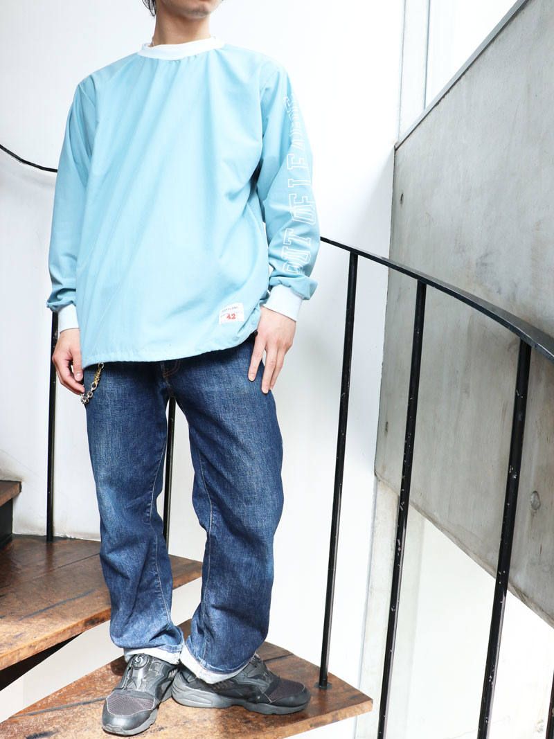 ナイロンウィンドストッパークルーネック (ライトブルー) / NYLON WINDSTOPER CREW NECK (L.BLUE)
