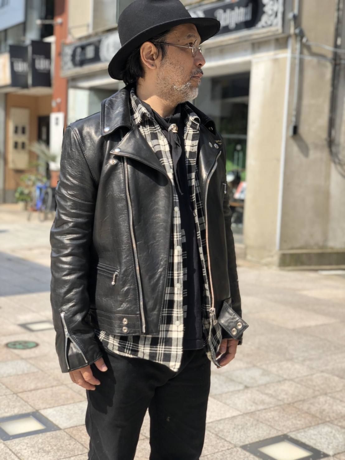 Lewis Leathers サイクロン タイトフィット 34 ホースレザー ...