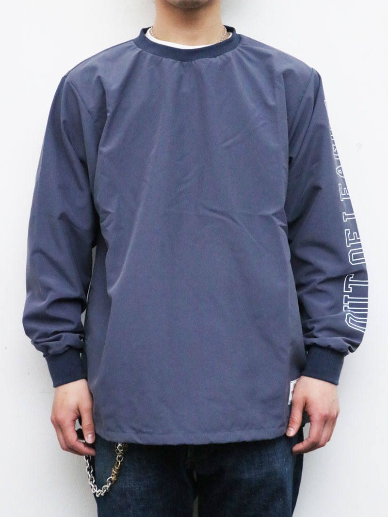 ナイロンウィンドストッパークルーネック (ネイビー) / NYLON WINDSTOPER CREW NECK (NAVY)