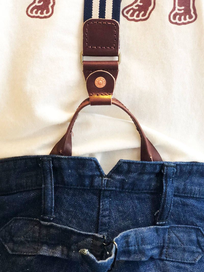 GLAD HAND & Co. - Suspender (Navy×Ivory) | SKANDA
