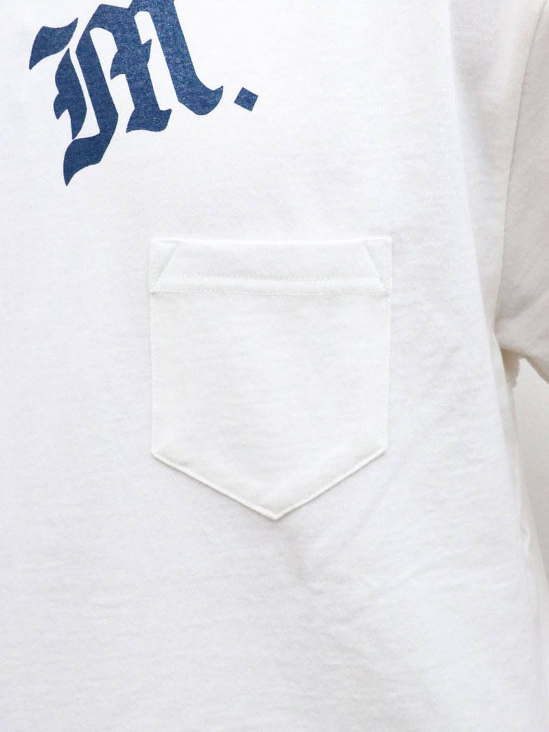 DRAGON S/S T-SHIRTS (WHITE×NAVY)