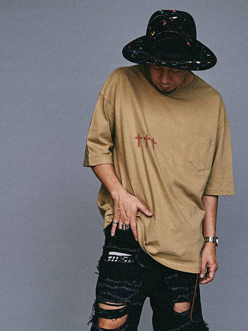 グラフィック ビッグTシャツ (ベージュ) / GRAPHIC BIG TEE (BEIDE)