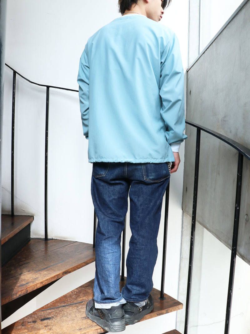 ナイロンウィンドストッパークルーネック (ライトブルー) / NYLON WINDSTOPER CREW NECK (L.BLUE)