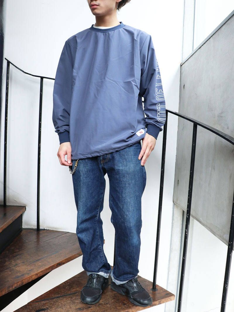 ナイロンウィンドストッパークルーネック (ネイビー) / NYLON WINDSTOPER CREW NECK (NAVY)