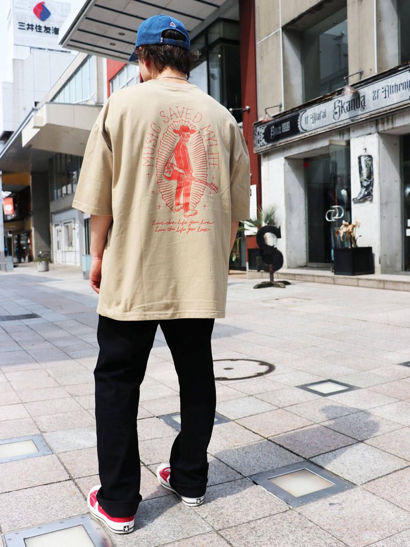 グラフィック ビッグTシャツ (ベージュ) / GRAPHIC BIG TEE (BEIDE)