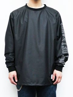 ナイロンウィンドストッパークルーネック (ブラック) / NYLON WINDSTOPER CREW NECK (BLACK)
