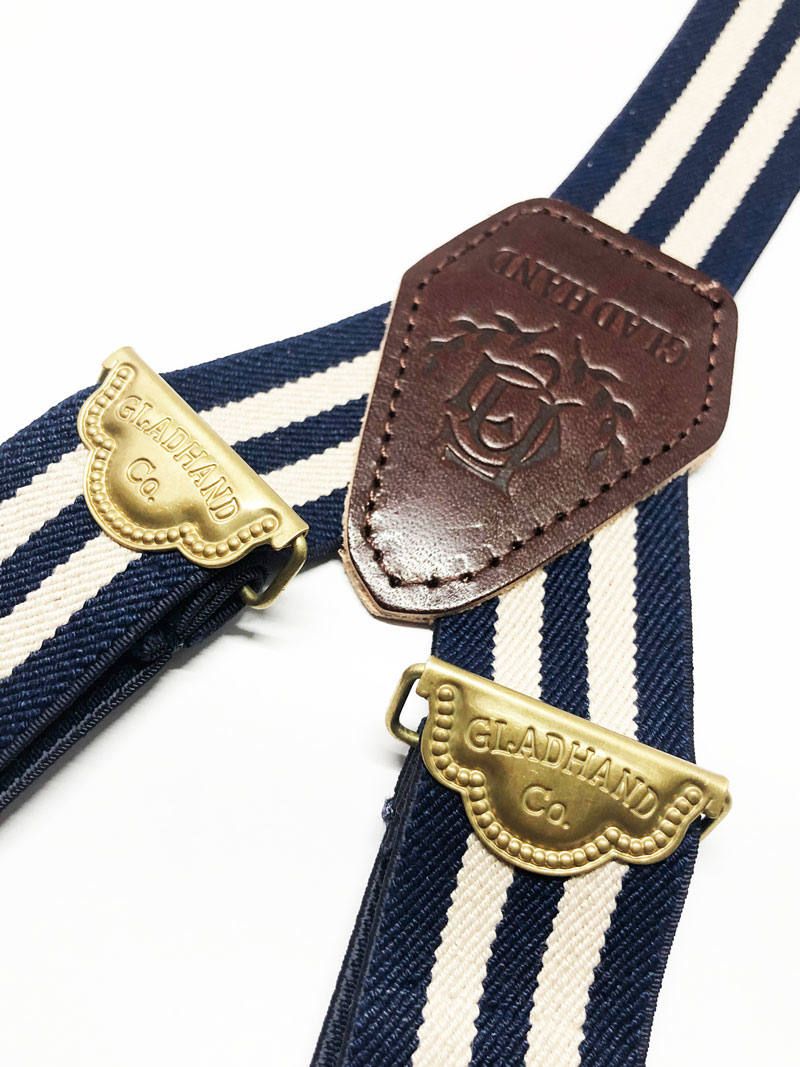 GLAD HAND & Co. - Suspender (Navy×Ivory) | SKANDA