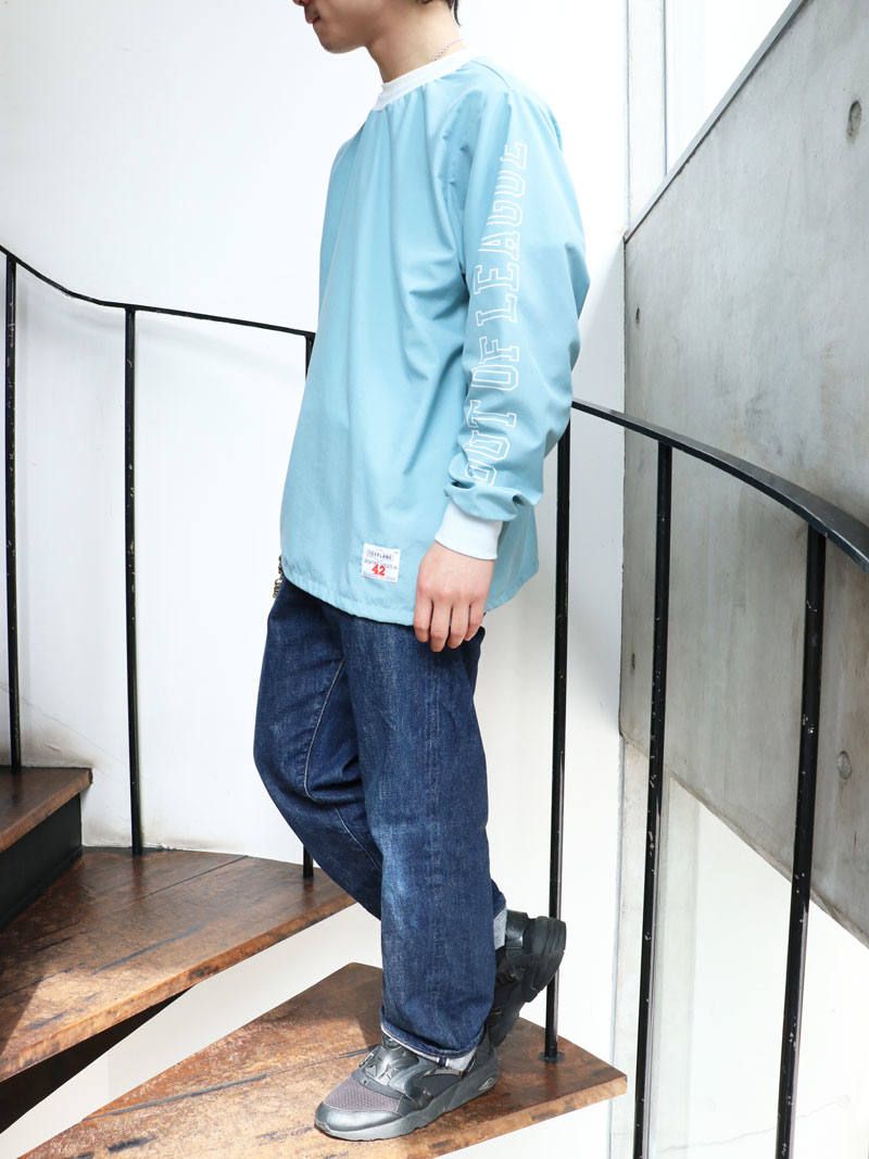 ナイロンウィンドストッパークルーネック (ライトブルー) / NYLON WINDSTOPER CREW NECK (L.BLUE)