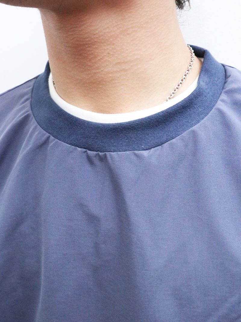 ナイロンウィンドストッパークルーネック (ネイビー) / NYLON WINDSTOPER CREW NECK (NAVY)