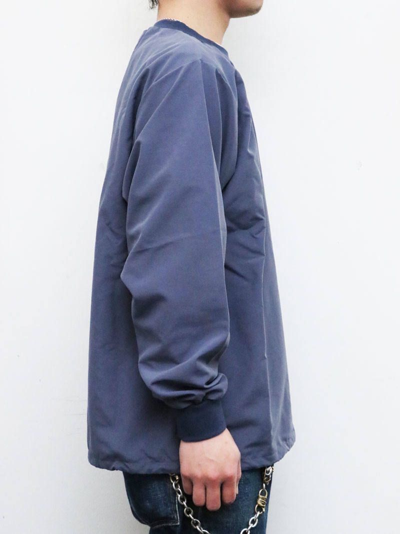 ナイロンウィンドストッパークルーネック (ネイビー) / NYLON WINDSTOPER CREW NECK (NAVY)