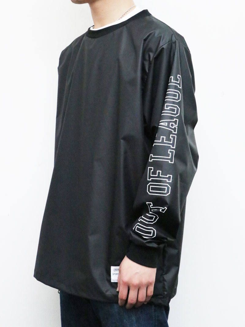 ナイロンウィンドストッパークルーネック (ブラック) / NYLON WINDSTOPER CREW NECK (BLACK)