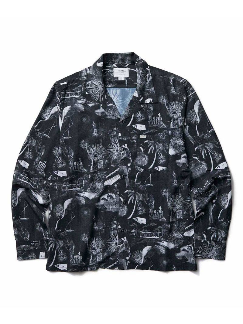 CRIMIE - LAS VEGAS ALOHA SHIRT (BLACK×WHITE) | SKANDA