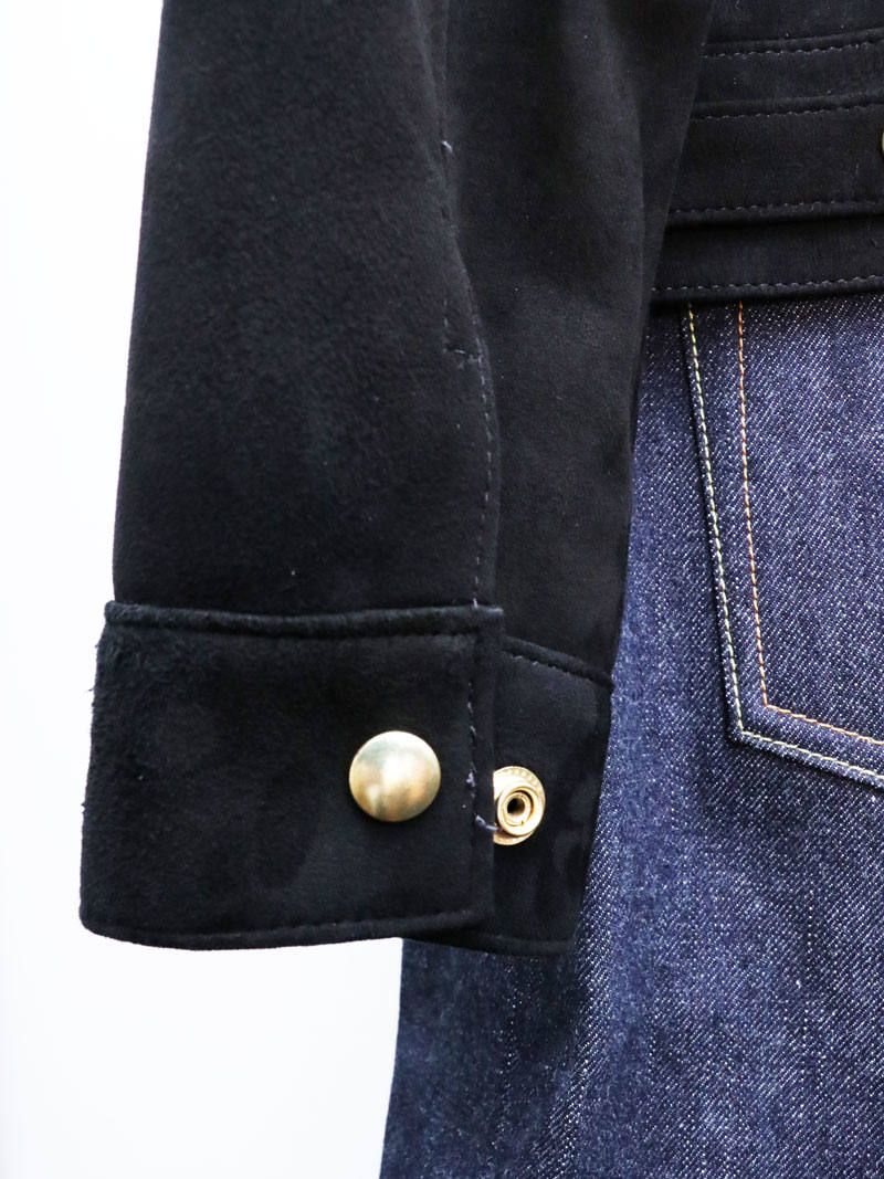 【受注オーダー】ウエスタンジャケット (ブラックスエード) / #988 WESTERN JACKET (BLACK SUEDE)
