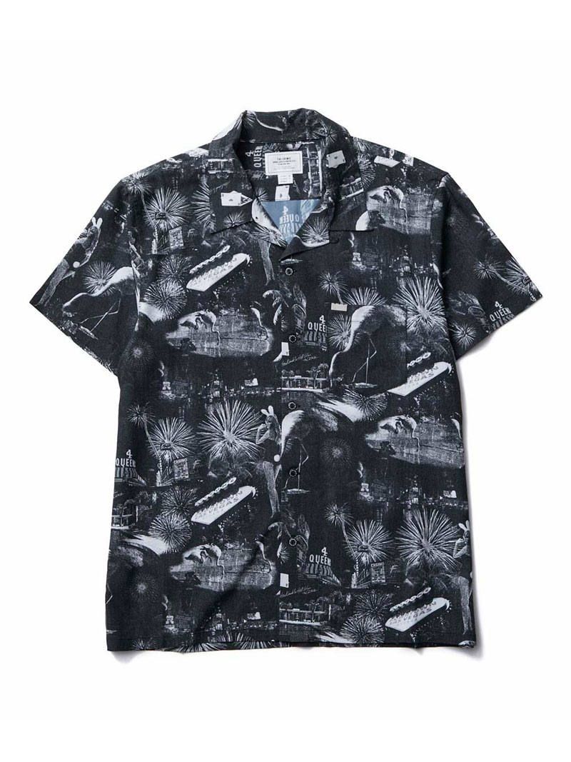 CRIMIE - LAS VEGAS ALOHA SHIRT (BLACK×WHITE) | SKANDA