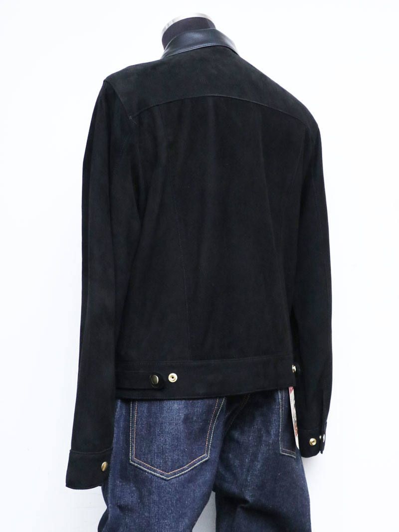 【受注オーダー】ウエスタンジャケット (ブラックスエード) / #988 WESTERN JACKET (BLACK SUEDE)