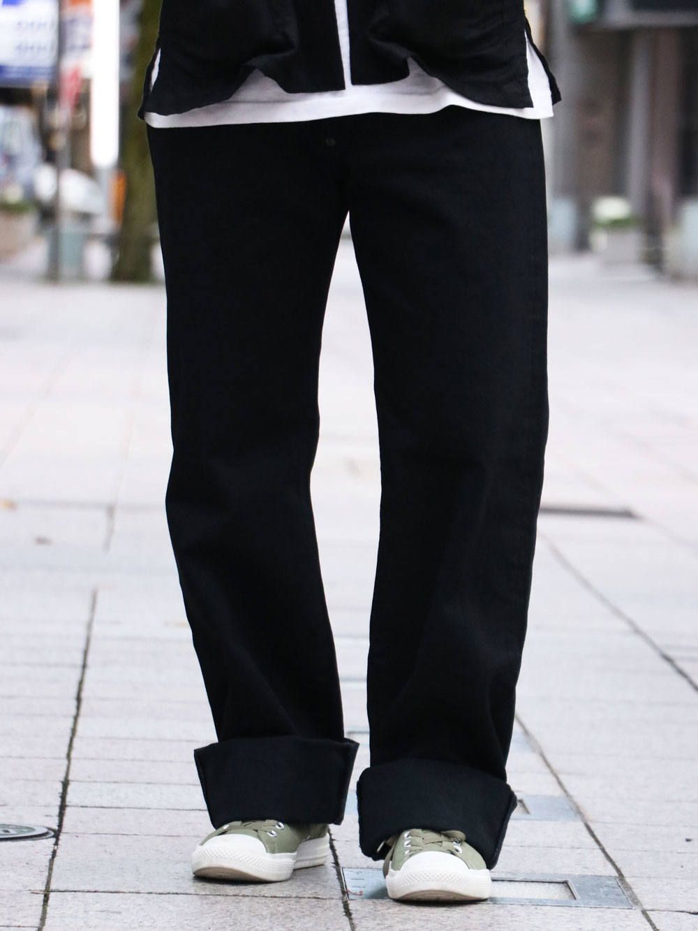 15oz BLACK DENIM VOCALION -OVERALLS (DEEP BLACK)
