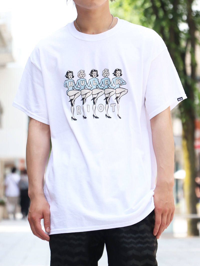 RULER - レディーリオットTシャツ(ホワイト) / LADY RIOT TEE (WHITE) | SKANDA