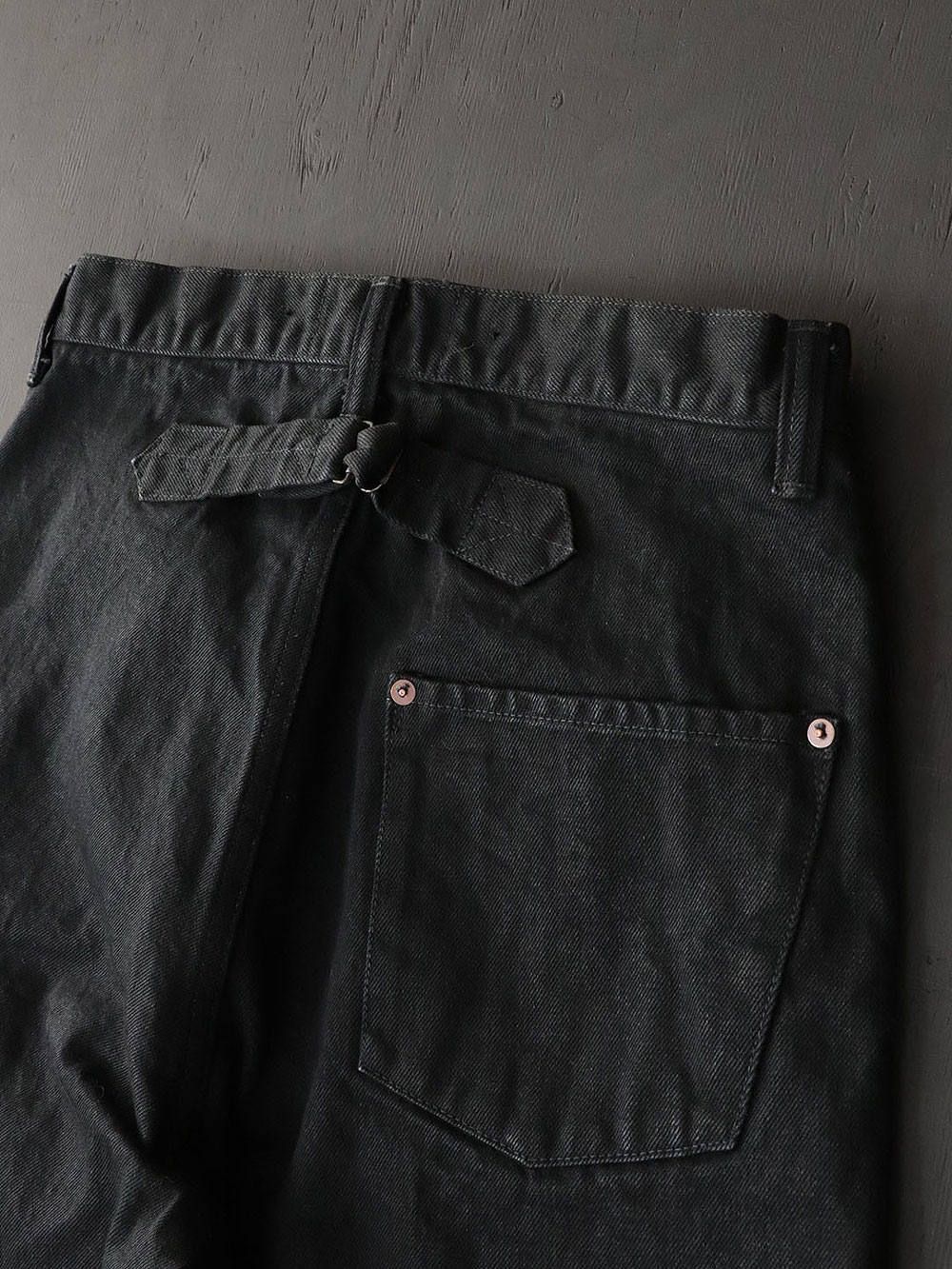 15oz BLACK DENIM VOCALION -OVERALLS (DEEP BLACK)