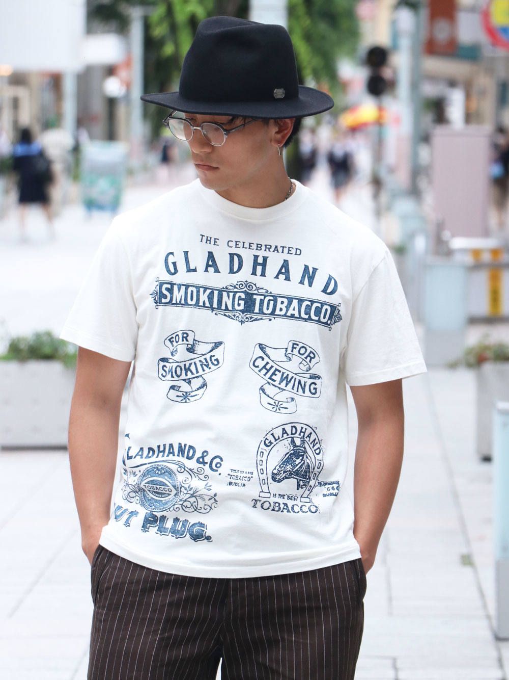 BY GLADHAND - FOR SMOKING - S/S T-SHIRTS (WHITE) | SKANDA