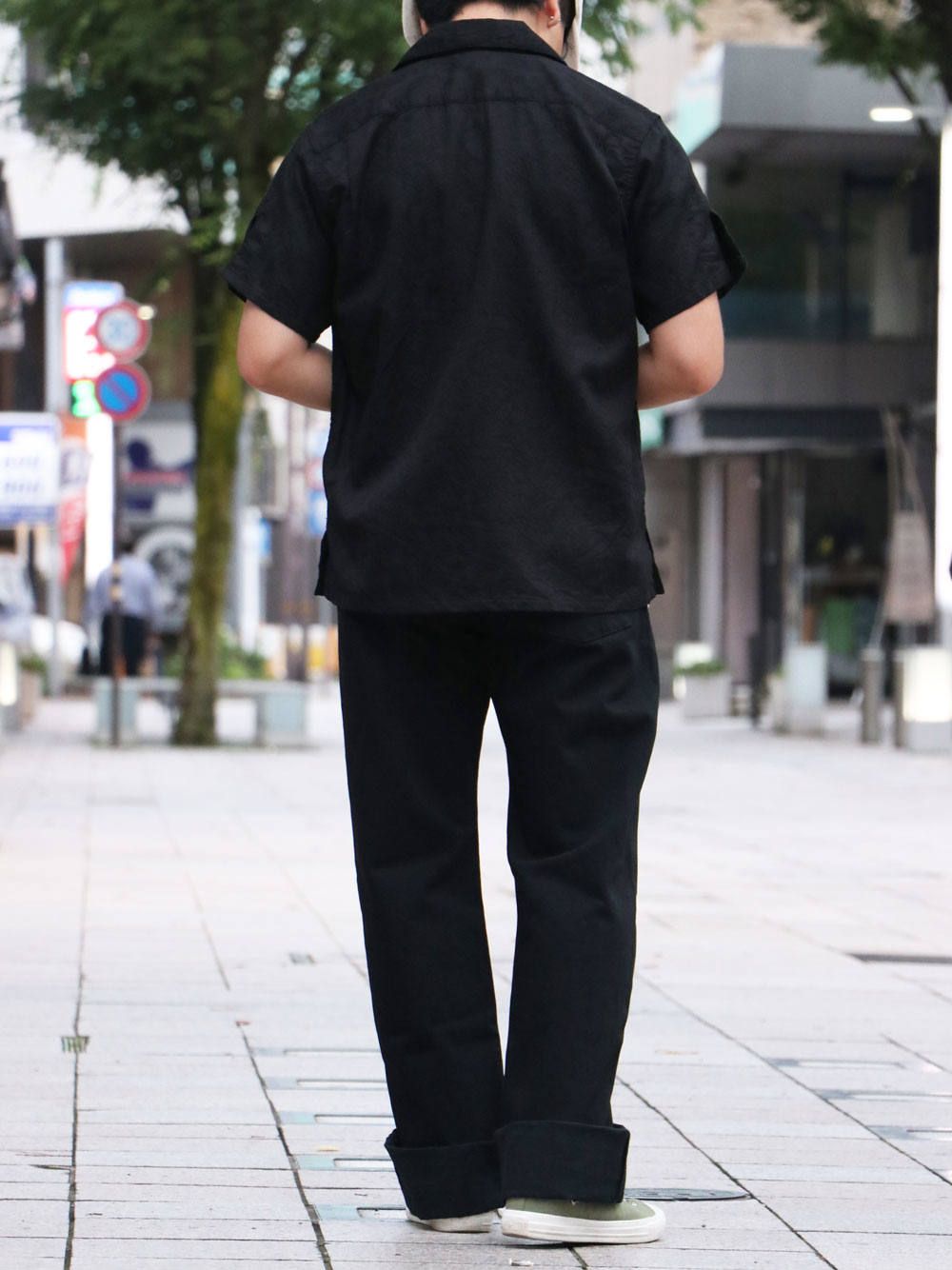 15oz BLACK DENIM VOCALION -OVERALLS (DEEP BLACK)