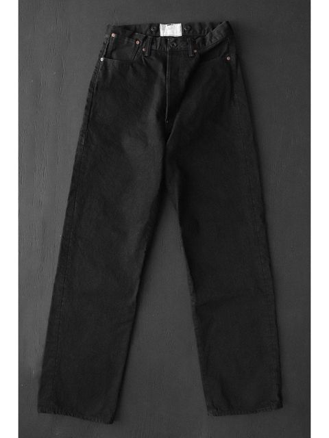 15oz BLACK DENIM VOCALION -OVERALLS (DEEP BLACK)
