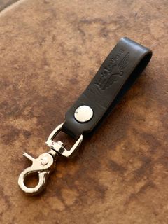 【限定発売】LEWIS LEATHERS BELT LOOP KEYRING MK2 VEGE COW (VEGE PLAIN×HORSE BLACK)