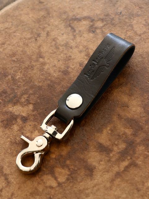 【限定発売】LEWIS LEATHERS BELT LOOP KEYRING MK2 VEGE COW (VEGE PLAIN×HORSE BLACK)