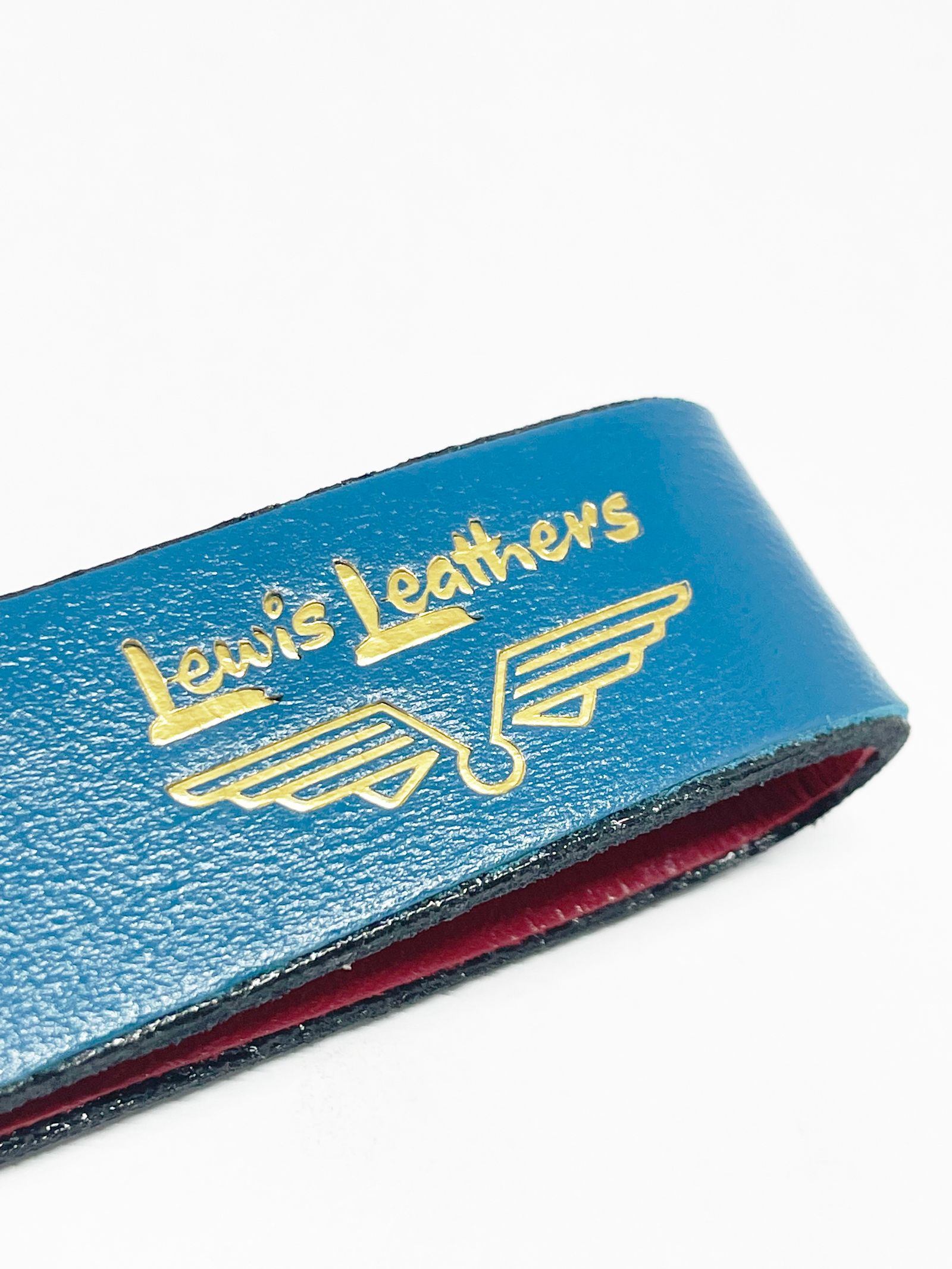 【即日発送可能】LEWIS LEATHERS BELT LOOP KEYRING MK-1 (VINTAGE TURQUOISE)