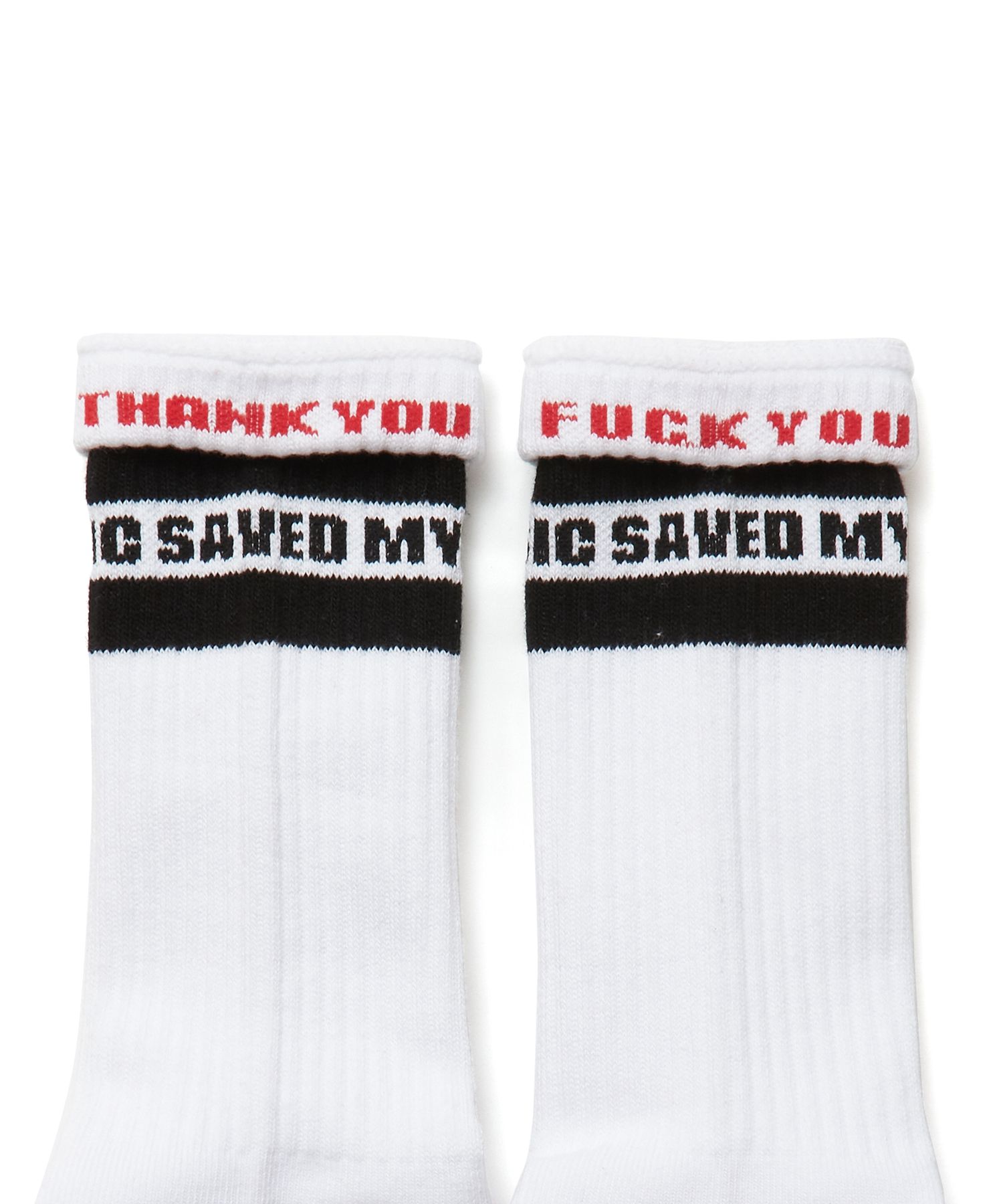 ラインソックス  / LINE SOCKS (BLACK×BLACK)