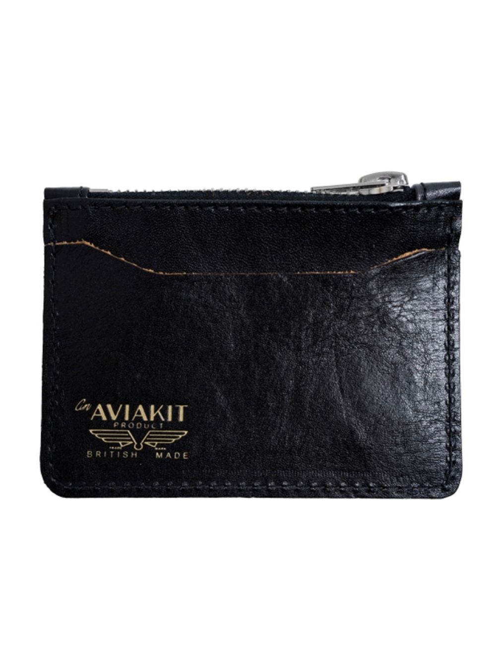 COIN WALLET (BLACK WITH BLACK ZIP)