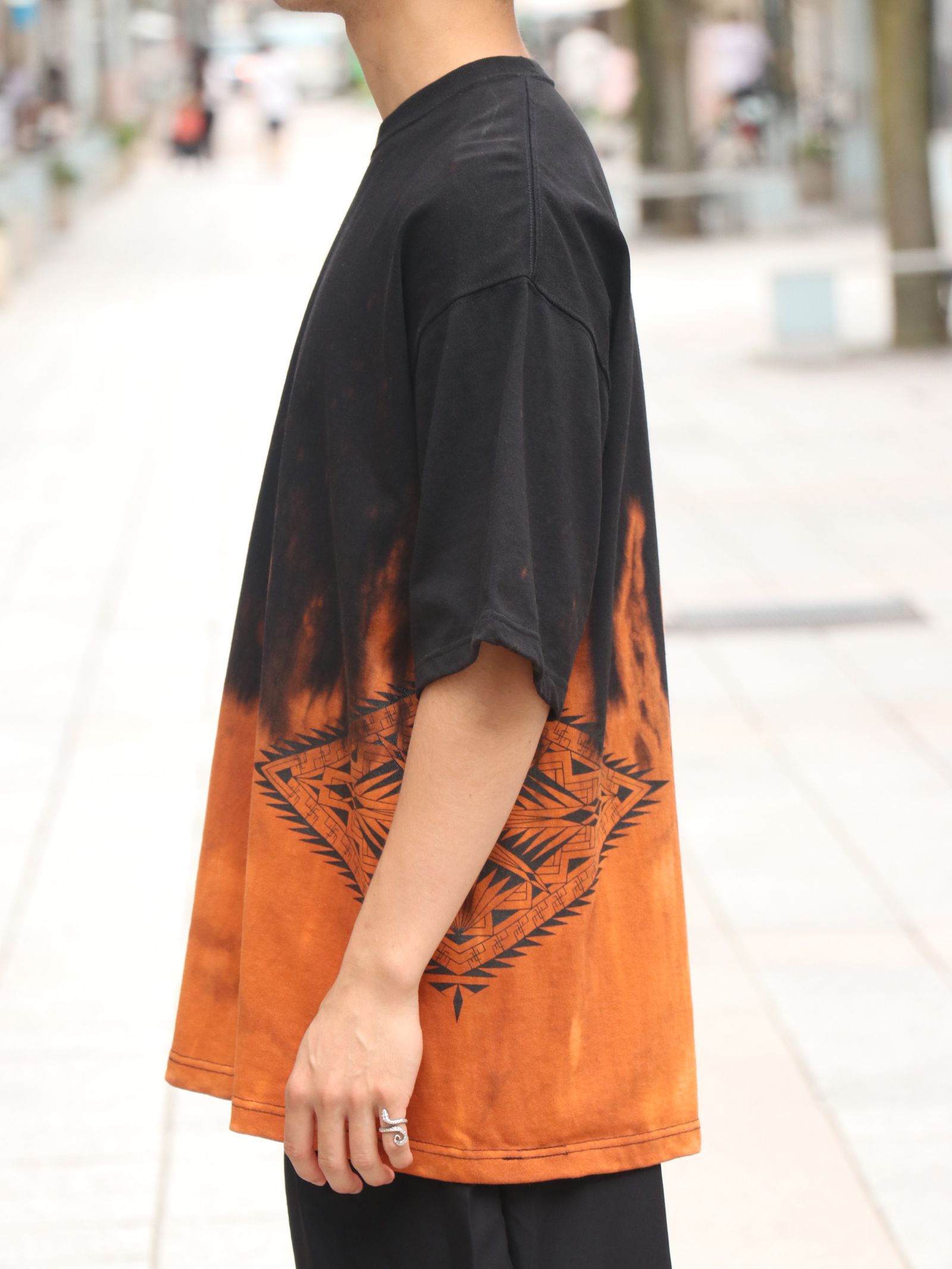 SKANDA オリジナルブリーチ ビッグTシャツ / SKANDA ORIGNAL BLEACH BIG TEE